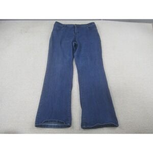 Smith's Jeans Womens 14 Blue Denim Bootcut Faded Wash Hi Rise